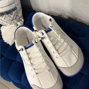 Hobibear Women’s/men’s White and Blue Sneakers